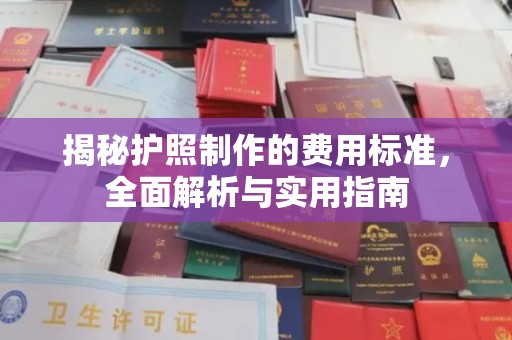万江揭秘护照制作的费用标准，全面解析与实用指南